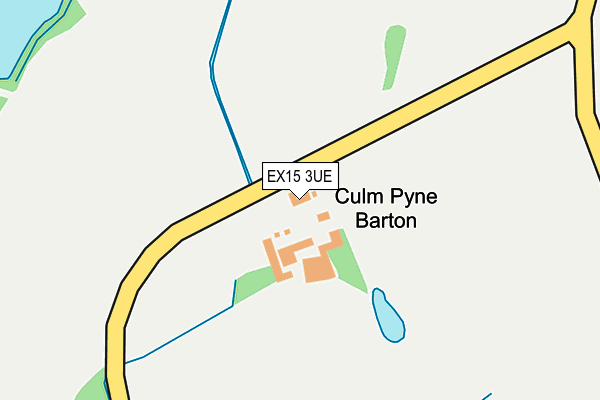 EX15 3UE map - OS OpenMap – Local (Ordnance Survey)