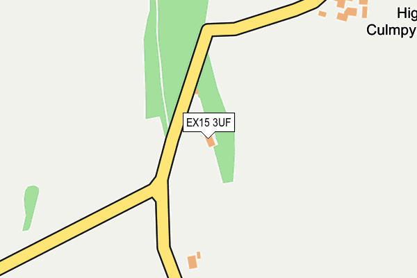 EX15 3UF map - OS OpenMap – Local (Ordnance Survey)