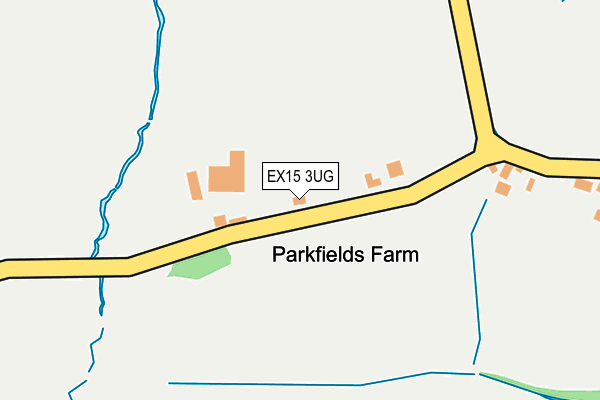 EX15 3UG map - OS OpenMap – Local (Ordnance Survey)