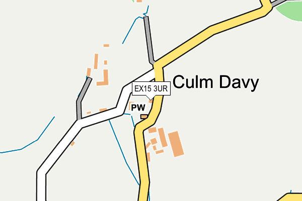 EX15 3UR map - OS OpenMap – Local (Ordnance Survey)