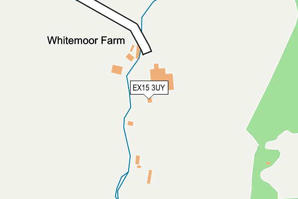 EX15 3UY map - OS OpenMap – Local (Ordnance Survey)