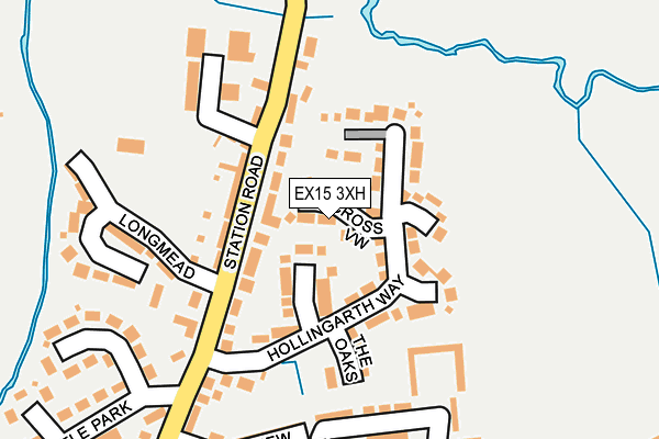 EX15 3XH map - OS OpenMap – Local (Ordnance Survey)