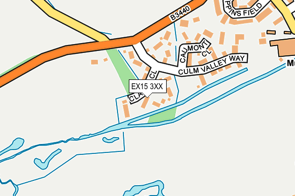 EX15 3XX map - OS OpenMap – Local (Ordnance Survey)