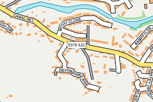 EX16 4JQ map - OS OpenMap – Local (Ordnance Survey)