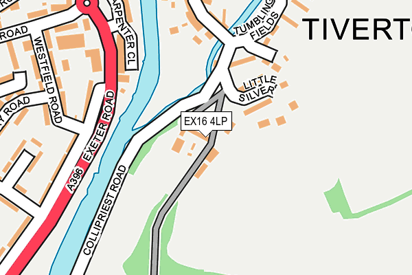 EX16 4LP map - OS OpenMap – Local (Ordnance Survey)