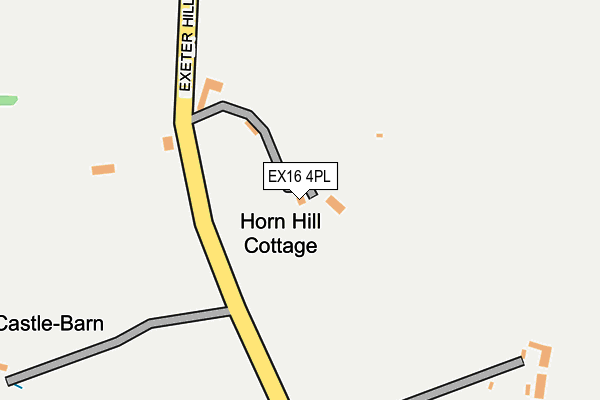 EX16 4PL map - OS OpenMap – Local (Ordnance Survey)