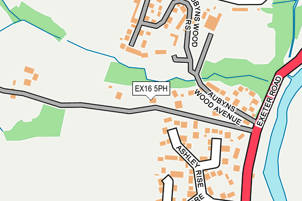 EX16 5PH map - OS OpenMap – Local (Ordnance Survey)