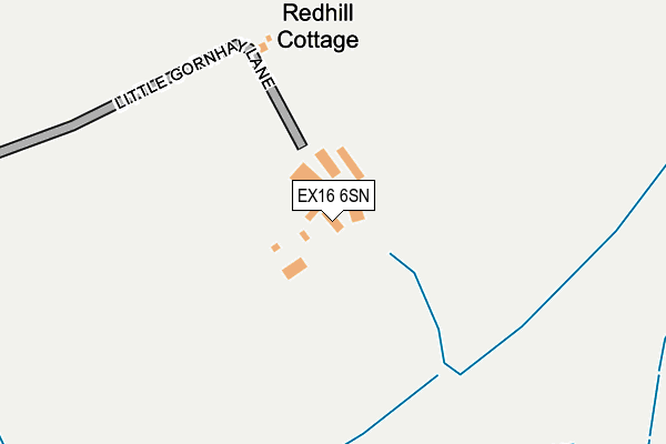 EX16 6SN map - OS OpenMap – Local (Ordnance Survey)