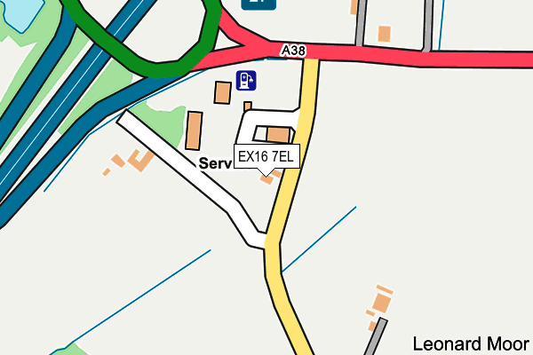 EX16 7EL map - OS OpenMap – Local (Ordnance Survey)