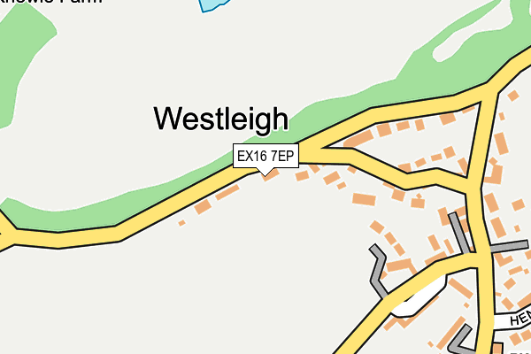 EX16 7EP map - OS OpenMap – Local (Ordnance Survey)