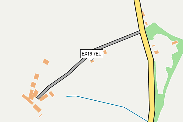 EX16 7EU map - OS OpenMap – Local (Ordnance Survey)