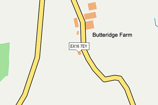 EX16 7EY map - OS OpenMap – Local (Ordnance Survey)