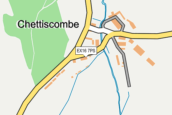 EX16 7PS map - OS OpenMap – Local (Ordnance Survey)