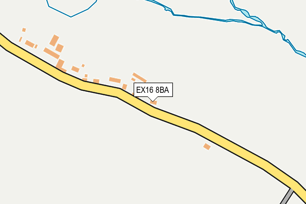 EX16 8BA map - OS OpenMap – Local (Ordnance Survey)