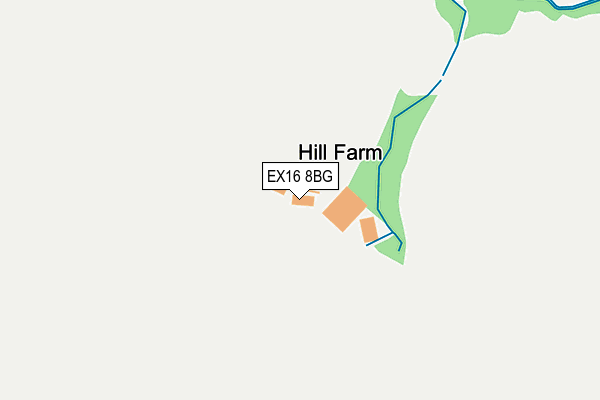 EX16 8BG map - OS OpenMap – Local (Ordnance Survey)