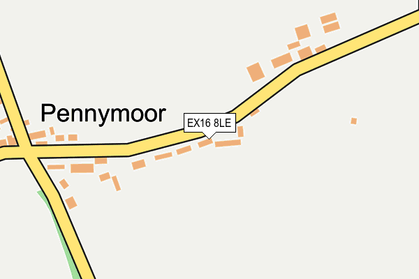 EX16 8LE map - OS OpenMap – Local (Ordnance Survey)