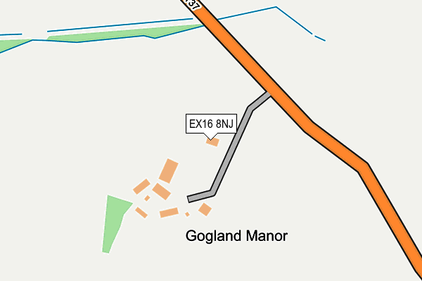 EX16 8NJ map - OS OpenMap – Local (Ordnance Survey)