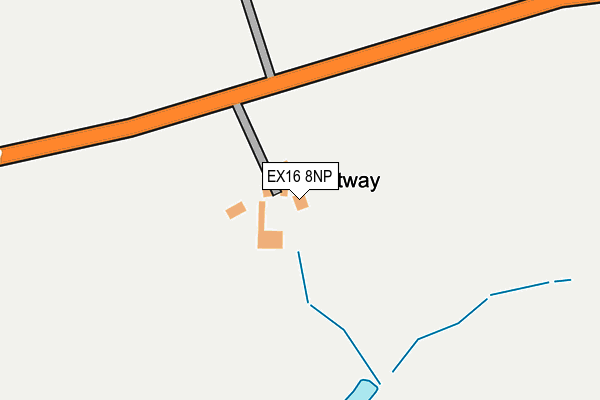 EX16 8NP map - OS OpenMap – Local (Ordnance Survey)