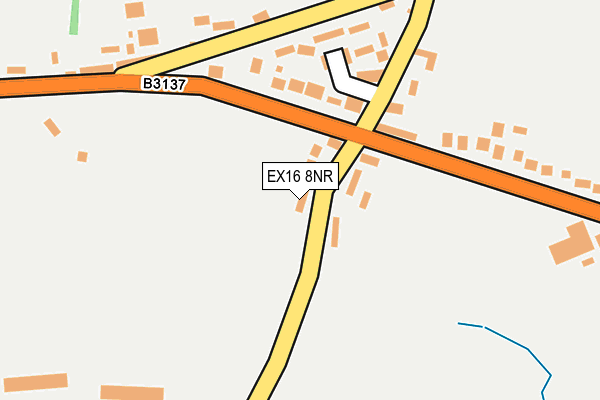 EX16 8NR map - OS OpenMap – Local (Ordnance Survey)