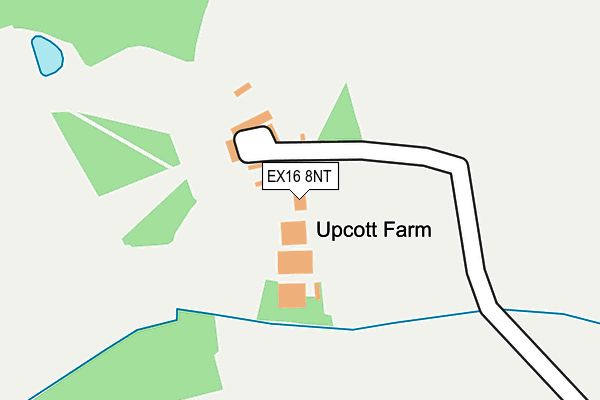 EX16 8NT map - OS OpenMap – Local (Ordnance Survey)