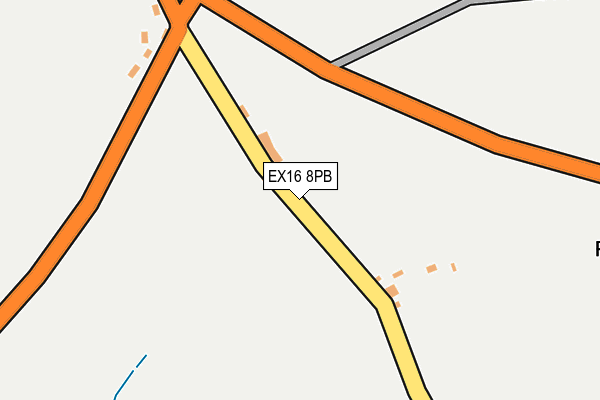 EX16 8PB map - OS OpenMap – Local (Ordnance Survey)