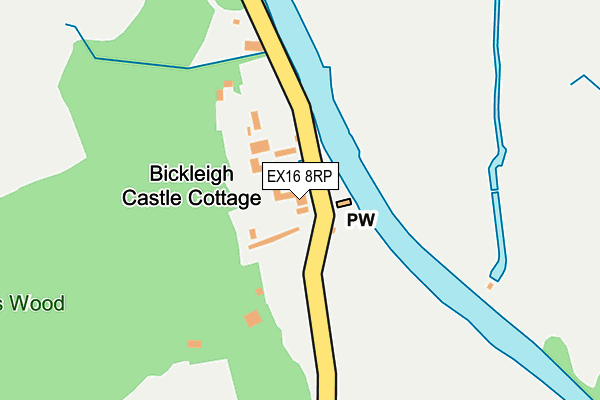 EX16 8RP map - OS OpenMap – Local (Ordnance Survey)