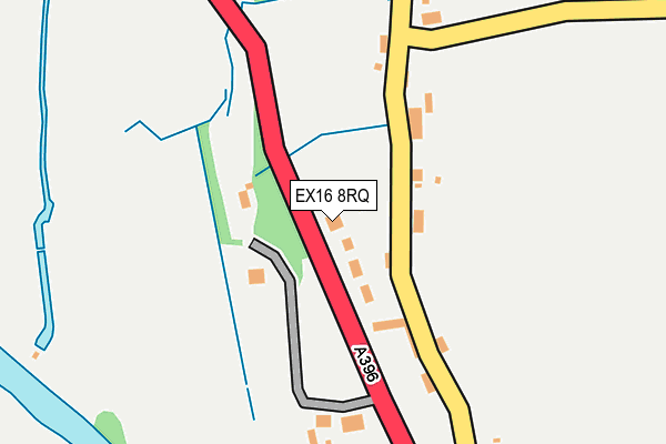 EX16 8RQ map - OS OpenMap – Local (Ordnance Survey)