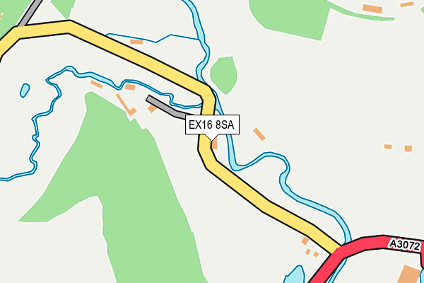 EX16 8SA map - OS OpenMap – Local (Ordnance Survey)