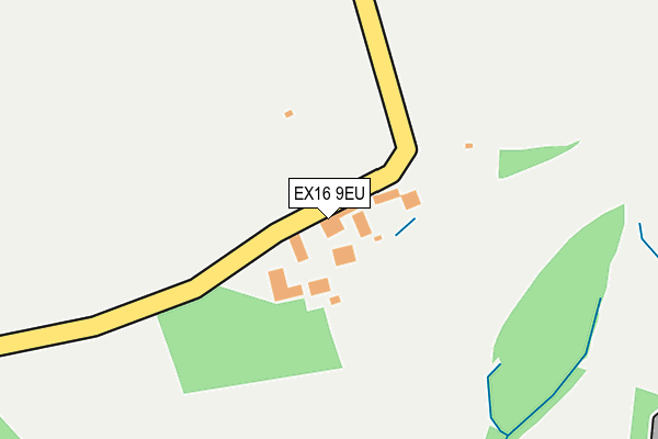 EX16 9EU map - OS OpenMap – Local (Ordnance Survey)