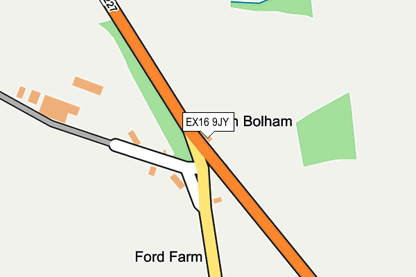 EX16 9JY map - OS OpenMap – Local (Ordnance Survey)