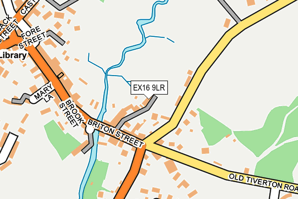 EX16 9LR map - OS OpenMap – Local (Ordnance Survey)