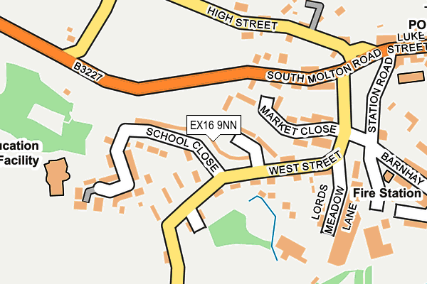EX16 9NN map - OS OpenMap – Local (Ordnance Survey)