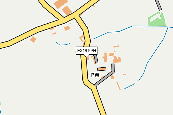 EX16 9PH map - OS OpenMap – Local (Ordnance Survey)