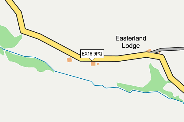 EX16 9PQ map - OS OpenMap – Local (Ordnance Survey)