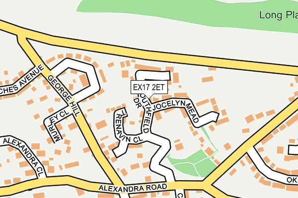 EX17 2ET map - OS OpenMap – Local (Ordnance Survey)