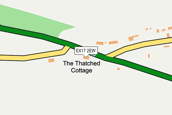 EX17 2EW map - OS OpenMap – Local (Ordnance Survey)