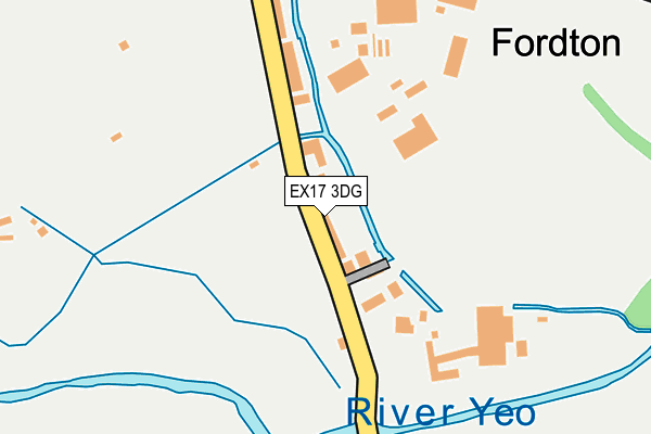 EX17 3DG map - OS OpenMap – Local (Ordnance Survey)