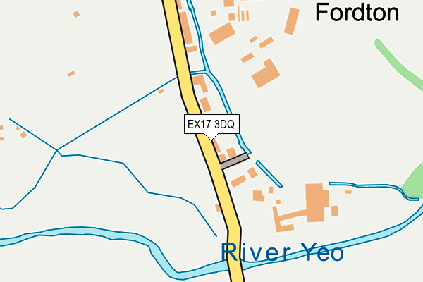 EX17 3DQ map - OS OpenMap – Local (Ordnance Survey)