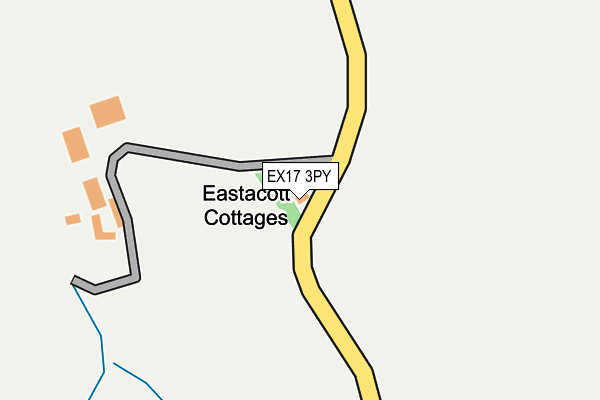 EX17 3PY map - OS OpenMap – Local (Ordnance Survey)