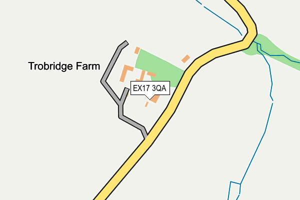 EX17 3QA map - OS OpenMap – Local (Ordnance Survey)