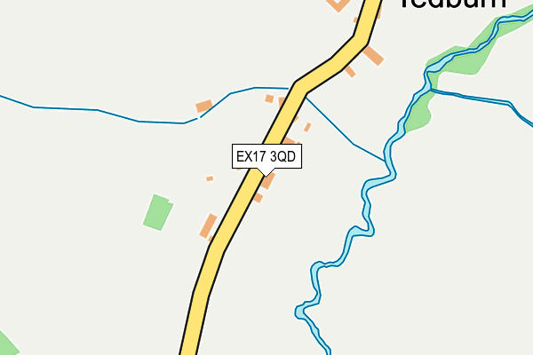 EX17 3QD map - OS OpenMap – Local (Ordnance Survey)