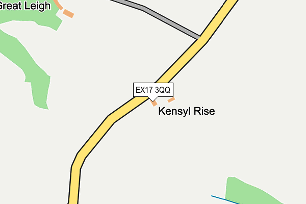 EX17 3QQ map - OS OpenMap – Local (Ordnance Survey)
