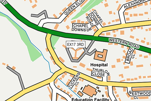 EX17 3RD map - OS OpenMap – Local (Ordnance Survey)