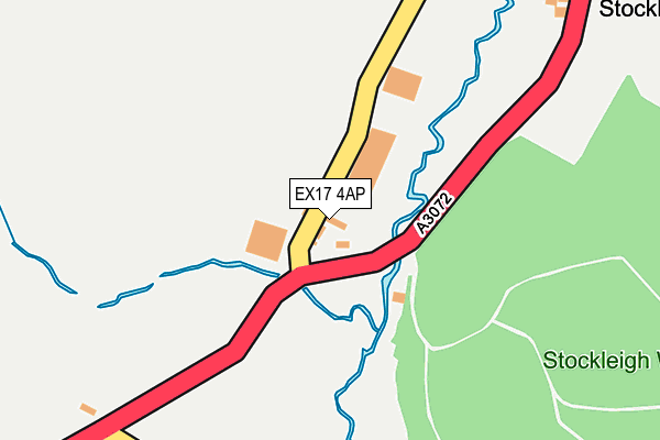 EX17 4AP map - OS OpenMap – Local (Ordnance Survey)