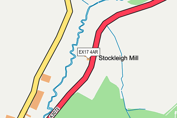 EX17 4AR map - OS OpenMap – Local (Ordnance Survey)