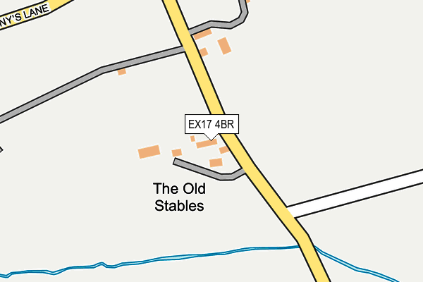 EX17 4BR map - OS OpenMap – Local (Ordnance Survey)