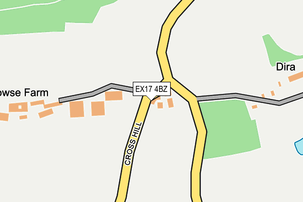 EX17 4BZ map - OS OpenMap – Local (Ordnance Survey)