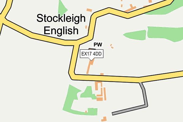 EX17 4DD map - OS OpenMap – Local (Ordnance Survey)