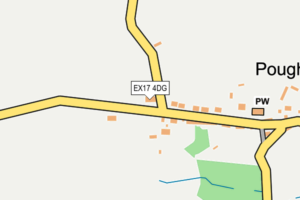 EX17 4DG map - OS OpenMap – Local (Ordnance Survey)