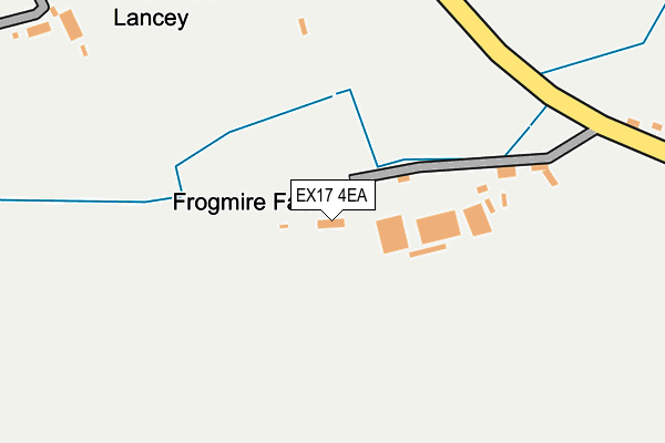 EX17 4EA map - OS OpenMap – Local (Ordnance Survey)